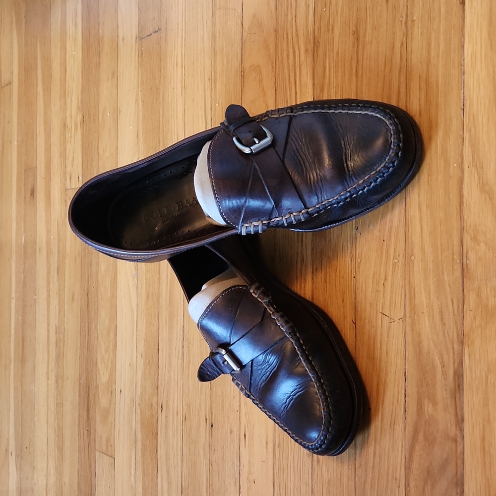 Vintage Cole Haan Pinch Buckle Shoes Mens 11.5M